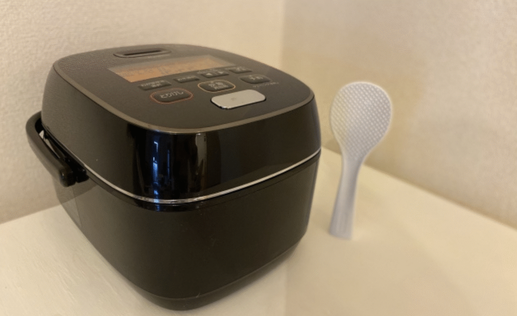 キッチンにある炊飯器