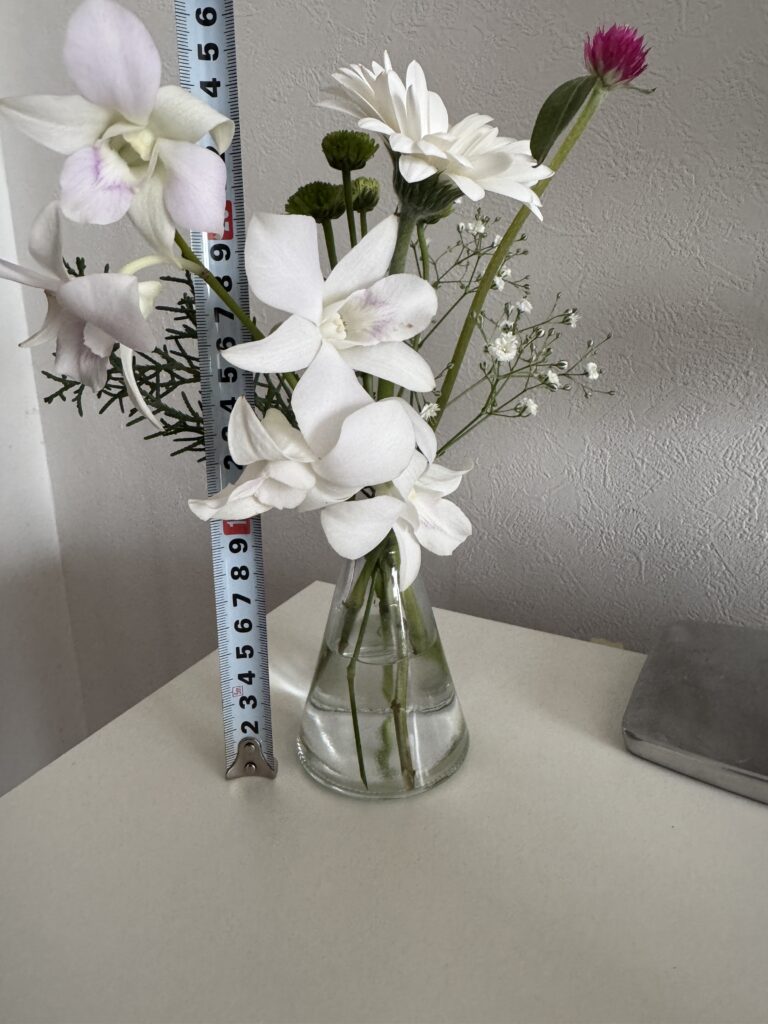 メデルのLiteコースの花のサイズ