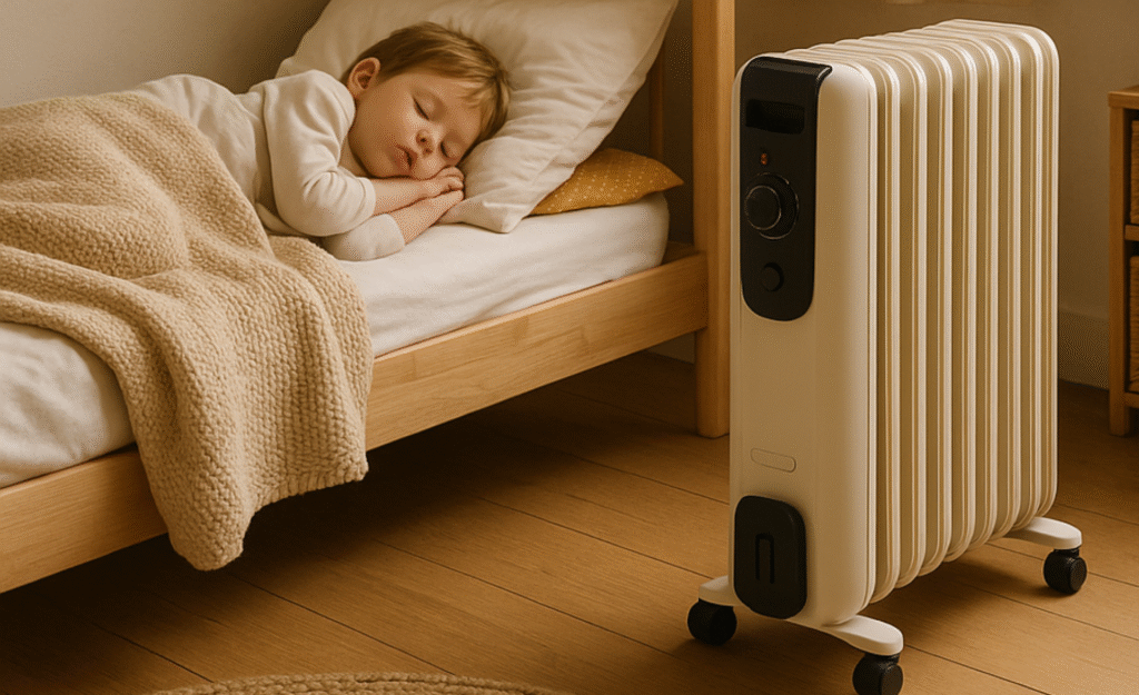 子供部屋にあるオイルヒーター