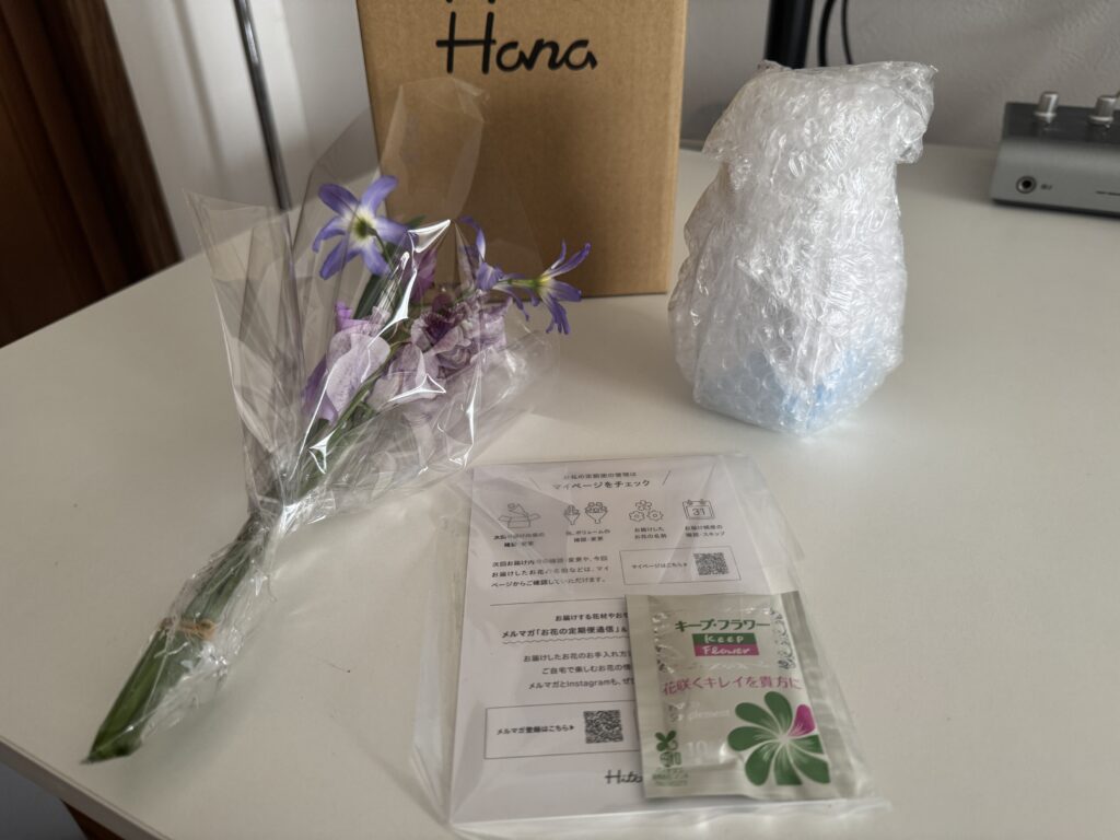 HitohanaのLiteの花と付属品