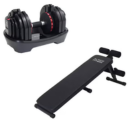 アジャスタブルダンベル25 EXG422+トレーニングベンチ200 FA200 セット