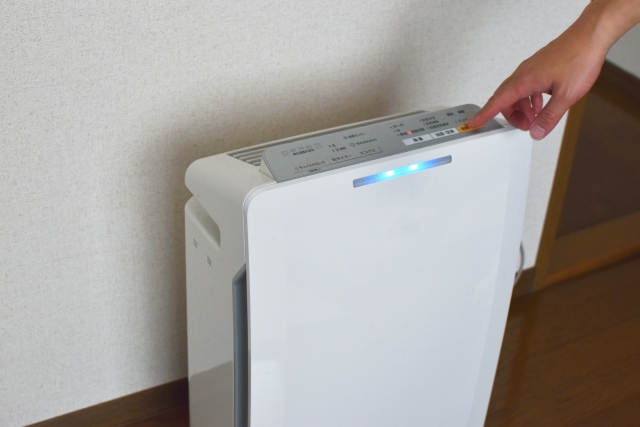 空気清浄機をつける